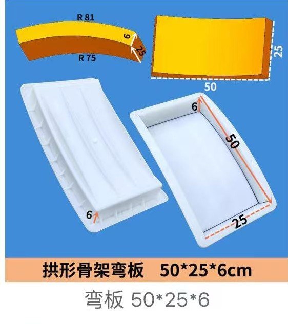 Curved Arch Beam Mould 50×25×6cm R75