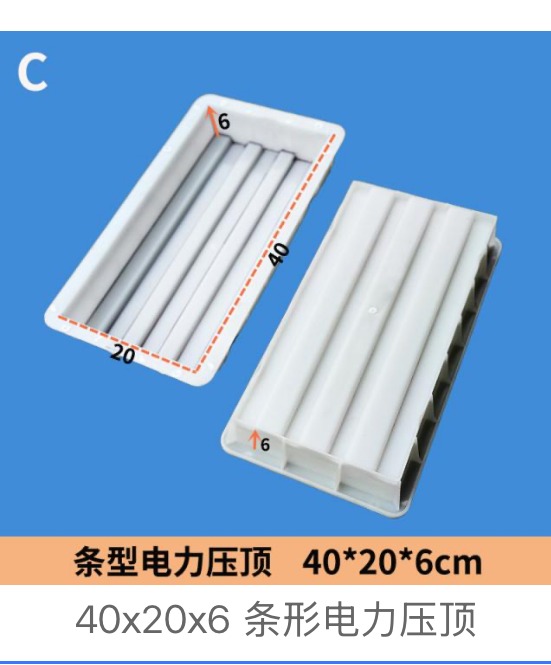 Strip Power Coping Mould 40 × 20 × 6 cm
