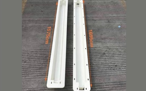 bridge railing standard section handrail and support beam mould pair 1695mm 1575mm