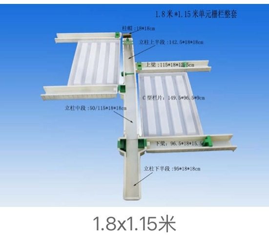 1.8 m × 1.15 m Unit Fence Mould Set
