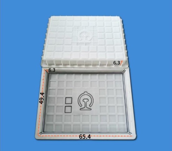 Grid railway emblem Tie Biao subgrade cover mould 65.4x49.4x6.3cm